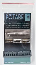 1/32 Supermarine Spitfire Mk.Ia exhaust Mid/Late for Kotare