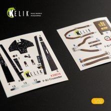 1/32 Vought F-8J Crusader-Interior 3D Decal for Trumpeter kits