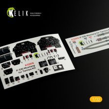 1/32 North-American P-51D Mustang Interior 3D-Decal for Tamiya