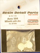 1/72 Wheels for AVRO 504