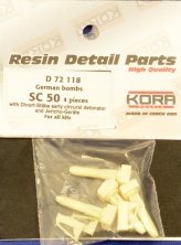 1/72 German bombs SC 50  set No.2