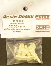 1/72 German bombs SC 50  set No.4