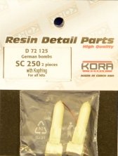 1/72 German bombs SC 250 w/ Kopfring