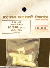 1/72 German bombs SC 250 w/ Dinort-Stbe