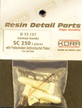 1/72 German bombs SC 250 w/ Prallscheiben