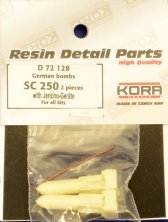 1/72 German bombs SC 250 w/ Jericho-Gerte