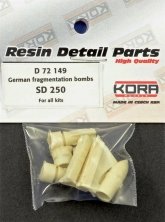 1/72 German fragmentation bombs SD 250