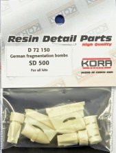 1/72 German fragmentation bombs SD 500