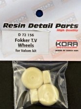 1/72 Wheels for Fokker T.V
