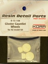 1/72 Wheels for Gloster Gauntlet