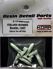Kora Model Bombes Italiennes 100T 1/72 (x4)