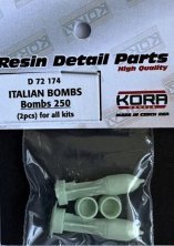KORA MODEL Bombes Italiennes 250kg 1/72 (2 pcs)