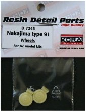 1/72 Wheels for Nakajima type 91