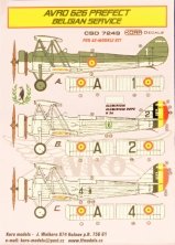 1/72 AVRO 626 Prefect Belgium Conversion set & decal