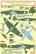 1/72 Decals Ju 87 D-3 Stuka (Hungarian Service)