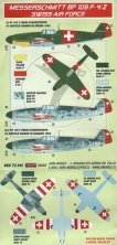 1/72 Decals Bf 109 F-4/Z (Swiss Air Force)