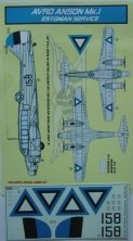 1/72 Decals Avro Anson Mk.I (Estonian Service)