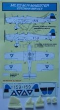1/72 Decals Miles M.14 Magister (Estonian Service)