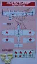 1/72 Decals Miles M.14 Magister (Soviet Service)