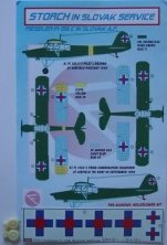 1/72 Decals Fiesler Fi-156C in Slovak Service