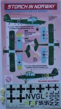 1/72 Decals Fiesler Fi-156C in Norway