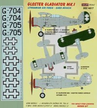 Kora Model Gloster Gladiator Mk.I Armée de l'air lituanienne 1/4 Kora Model Gloster Gladiator Mk.I Armée de l'air lituanienne 1/4