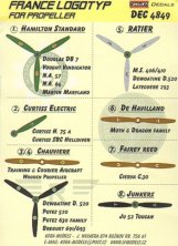 1/48 Decals France logotypes for propeller
