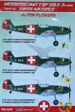1/48 Decals Bf 109E-3A Emil (Swiss AF) Part IV.
