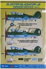 1/48 Decals Gl.Gladiator J8 (Swedish) Part I.