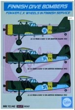 1/72 Decals Fokker C.X wheels (Finnish Service)