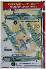 1/72 Decals Ki-27b NATE (Manchukuo AF) Part IV.