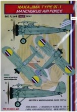 1/72 Decals Nakajima Type 91-1 (Manchukuo AF)