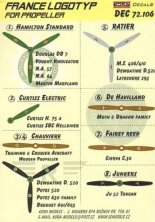 1/72 Decals France logotypes for propeller