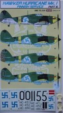 1/72 Decals Hawker Hurricane Mk.I Finnish Pt.III