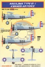 1/72 Decals Nakajima Type 91-1 (Kwangsi Air Force)