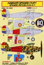 1/72 Decals Hawker Spanish Fury