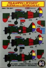 1/72 Decals Polikarpov I-15 Chato in Spain Vol.2