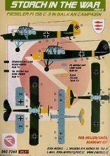Kora Model 1/72 Fi-156C-3 Storch Luftwaffe Balkans