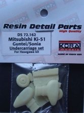 1/72 Scale Mitsubishi Ki-51 Guntei/Sonia Undercarriage