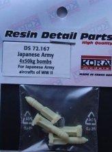 1/72 Scale Japanese Army 4x 50kg bombs