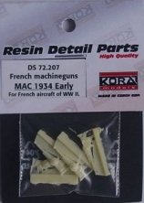 1/72 French machineguns MAC 1934 Early (4 pcs.)