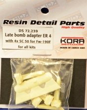 1/72 Late Bomb Adapter ER 4 with 4 x SC 50 for Fw 190F