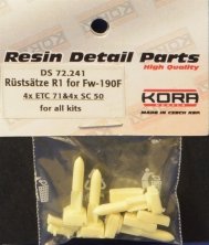 1/72 Rustsatze R1 for Focke-Wulf Fw 190F and 4 x SC50/ETC71