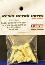 1/72 Bombs set for Focke-Wulf Fw 190F part II