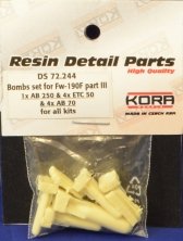 1/72 Bombs set for Focke-Wulf Fw 190F part III