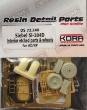 1/72 Siebel Si-204D wheels & interior PE set
