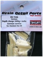 1/72 German Depth charge 200kg+racks (for He-59)