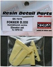 1/72 Fokker D.XXI Dutch&Danish Elevator Set (MPM)