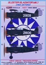 1/144 Decals Gloster Gladiator Mk.I China AF