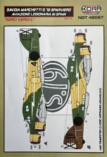 1/48 Decals SM.79 Sparviero Sorci Verdi II.